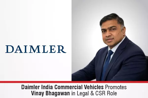 Daimler India Commercial Vehicles Promotes Vinay Bhagawan In Legal & CSR Role